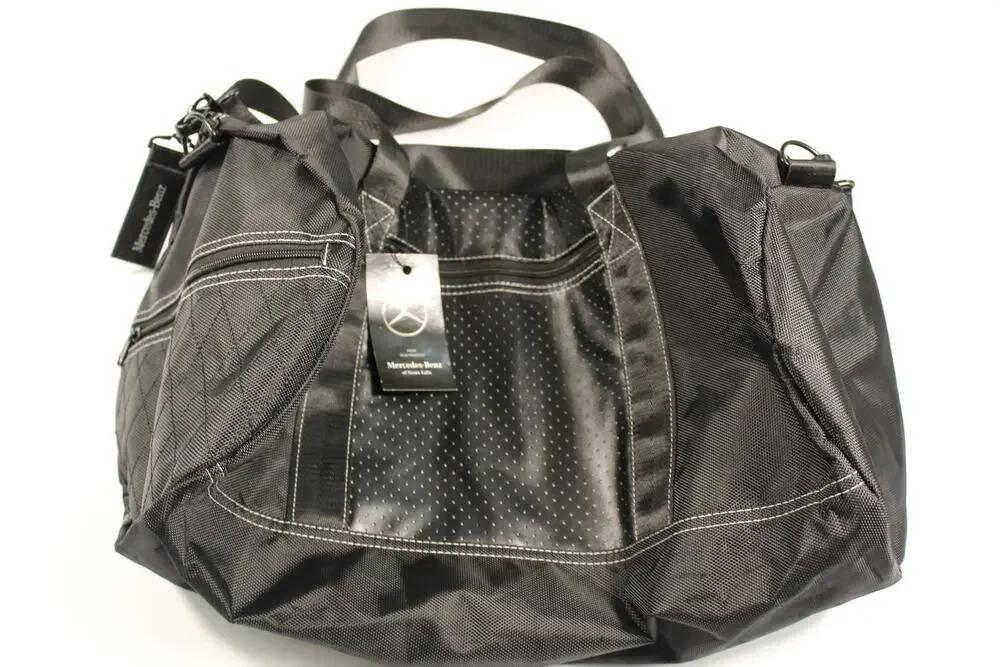 Mercedes-Benz Duffle Bag Black NWT Dealership Gift Weekender Travel Tote